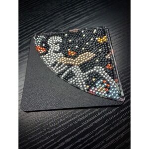 Right‎ Facing Skeleton Faux Leather Diamond Painted Corner Bookmark